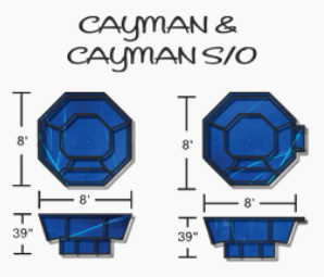 Cayman & Cayman Spillover Spa 8' X 8'