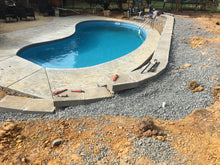 Load image into Gallery viewer, Martinique Fiberglass Pool with retaining wall